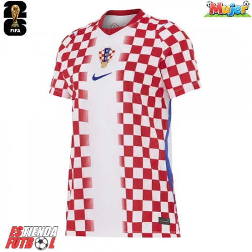 Croacia Primera Equipación Mujer Mundial 2026 Manga Corta